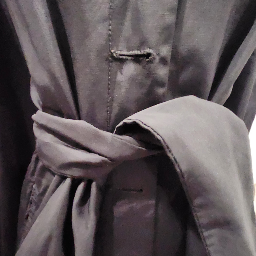 Vintage Holiday In Italy | Black Italian Trench Coat
Made in Italy • Luxury Outerwear Size 42