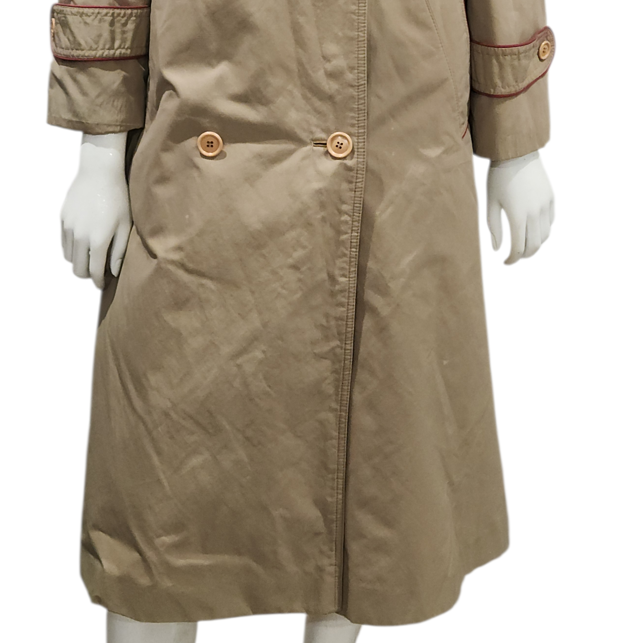 90s Vintage Womens Trenchcoat Gallery Down Filled Convertable