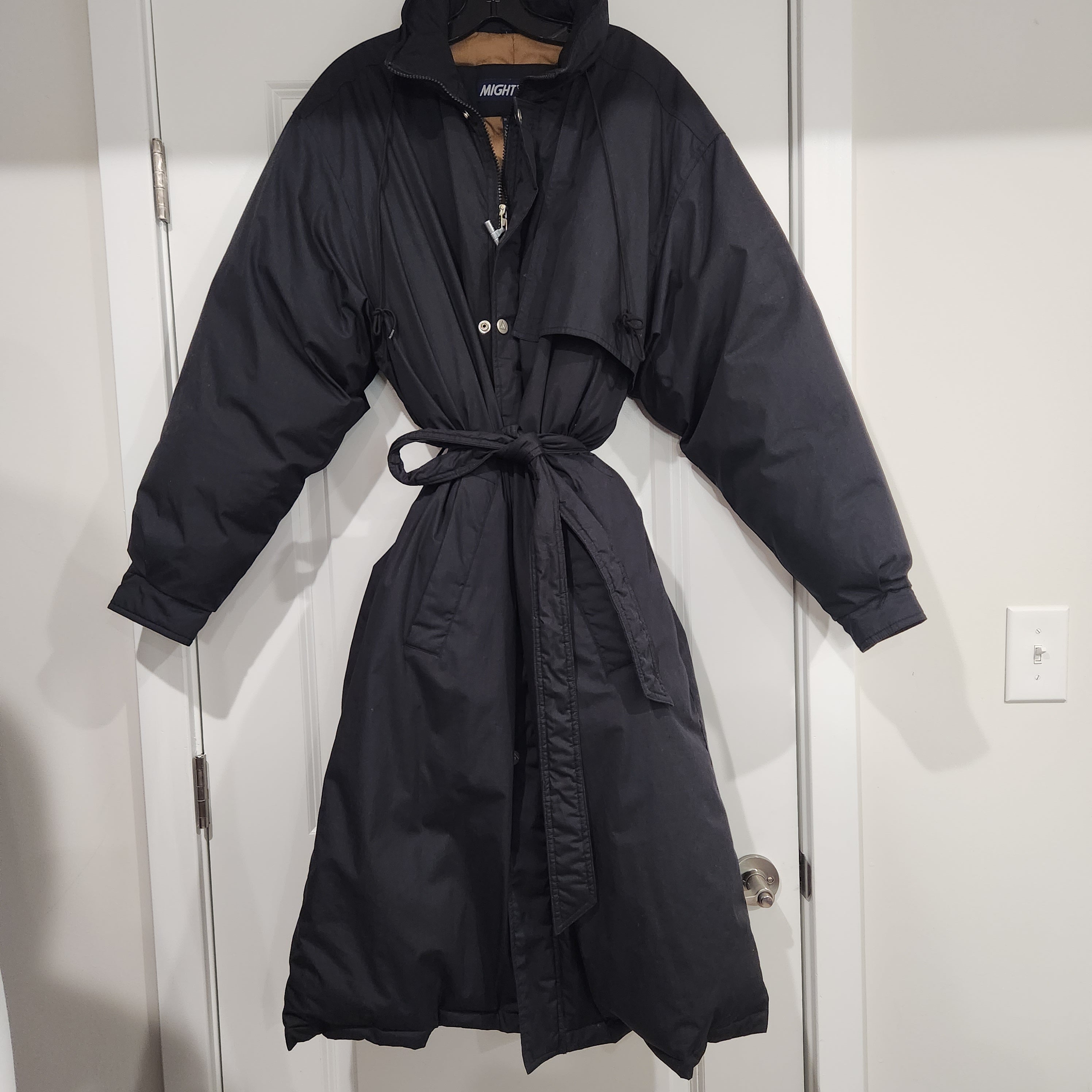 Womens Vintage Norsac Down MIGHT MAC Puffer Coat Lucille Golden Vintage Navy  Blue Coats  Gen X Vintage Clothing 