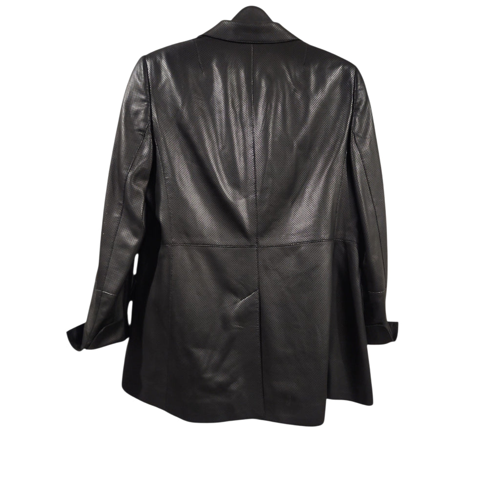 Akris Punto Perforated Lamb Nappa Leather Blazer — Circa 2017–2019