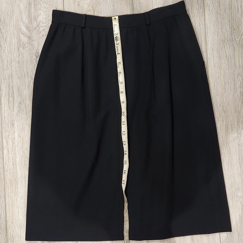 Valentino Miss V Vintage Wool Pencil Skirt Size 10