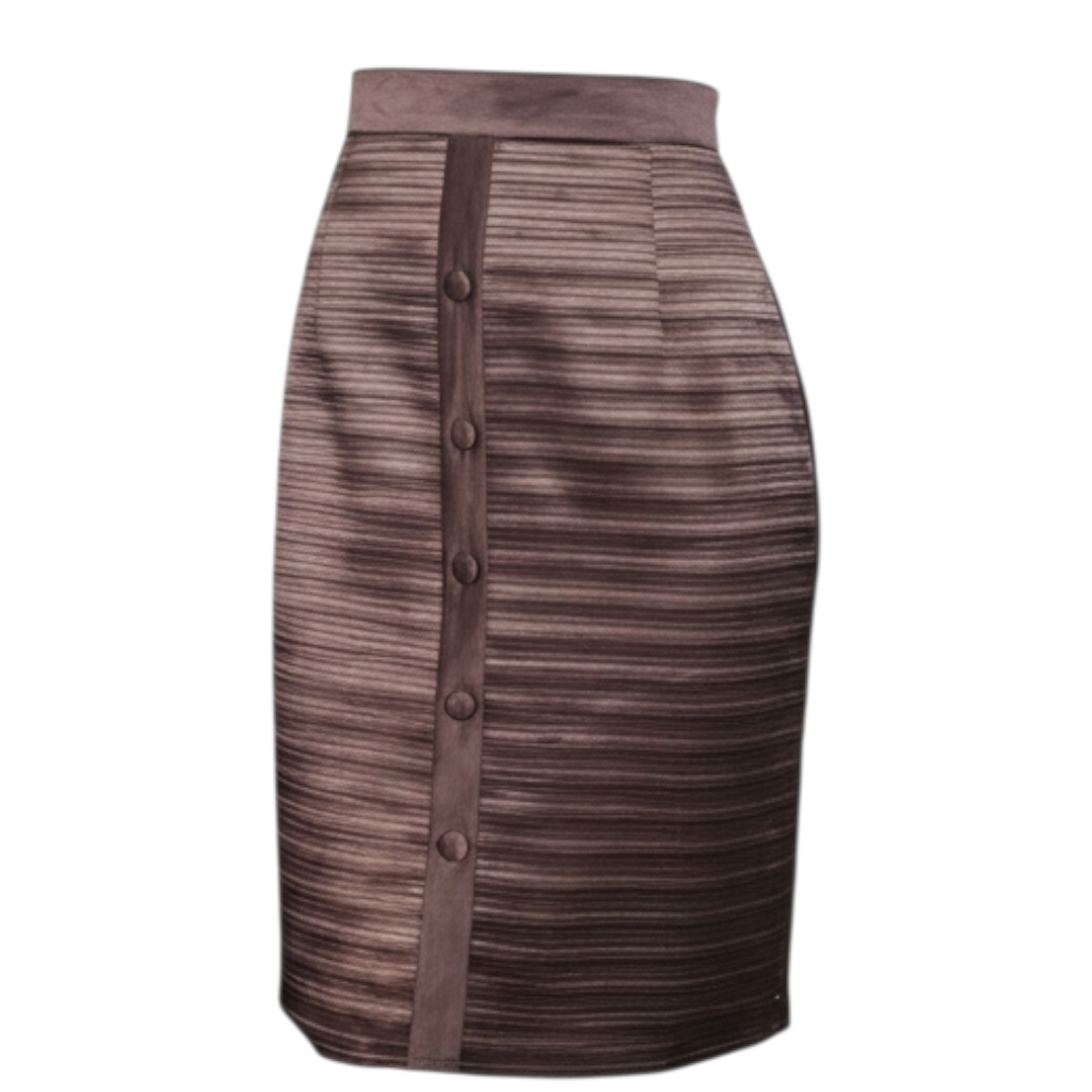 90s Brown Vintage Pencil Skirts Dior Boutique Size M