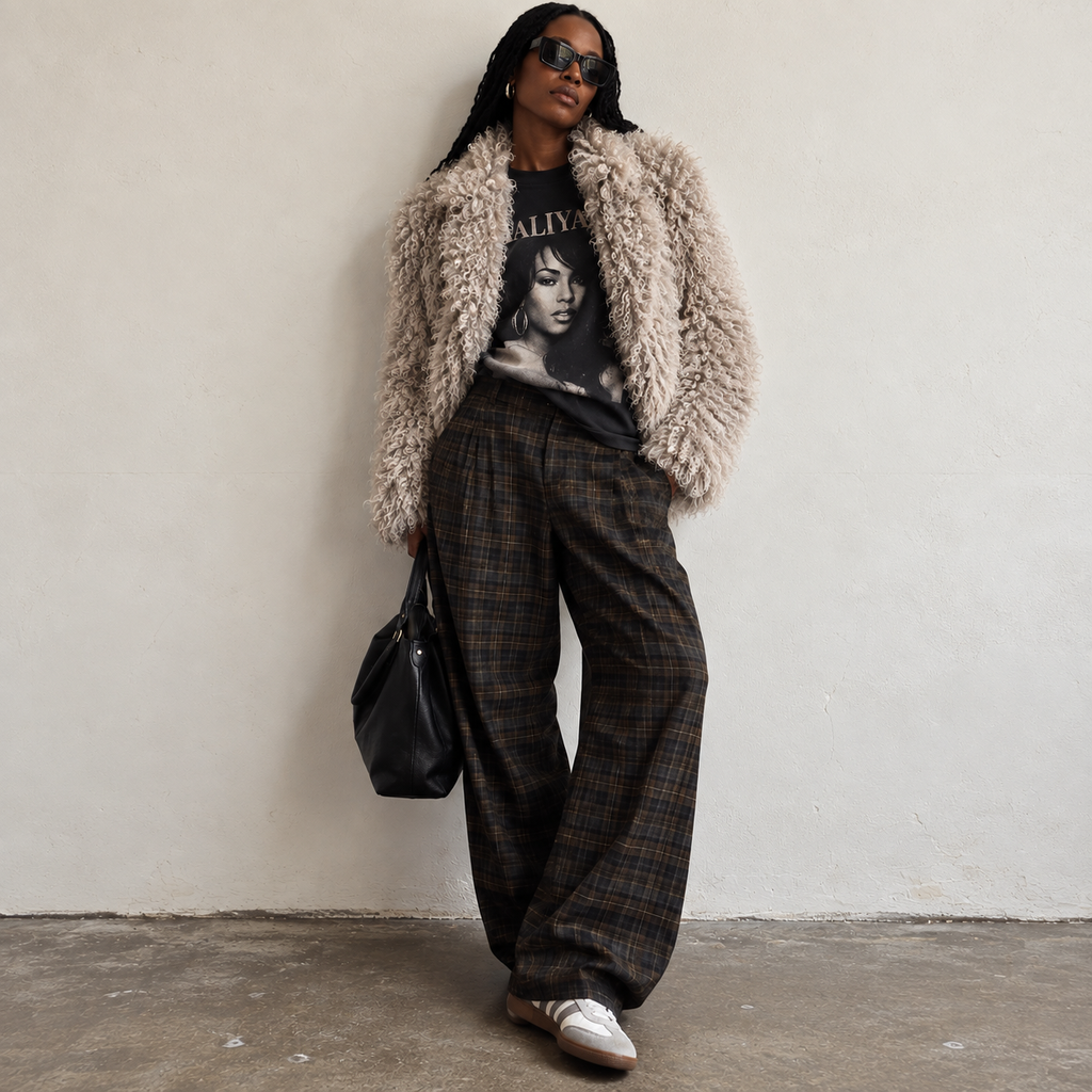 IRO Kald Winter 2015 Genuine Lamb Fur Jacket — Size 38