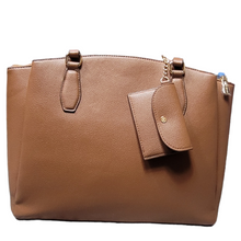 Load image into Gallery viewer, Ann Klein Marcie Tote Bag, Chestnut Brown
