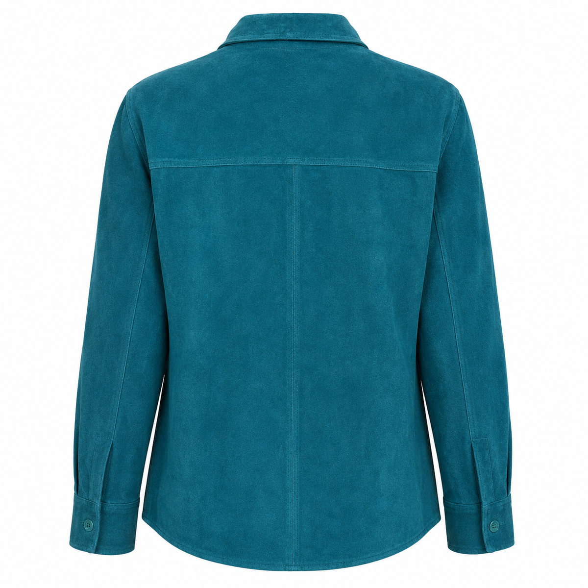Coldwater Creek Genuine Suede Button Front Jacket