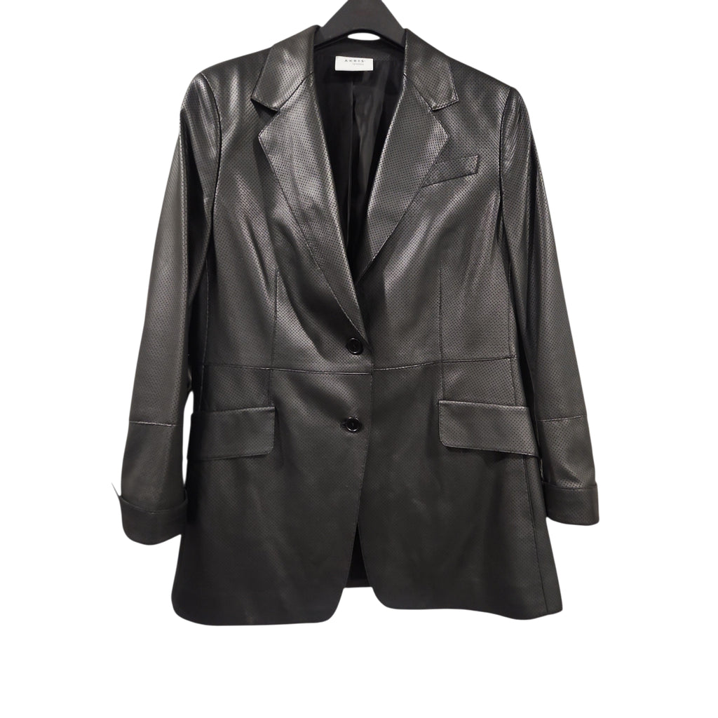 Akris Punto Perforated Lamb Nappa Leather Blazer — Circa 2017–2019