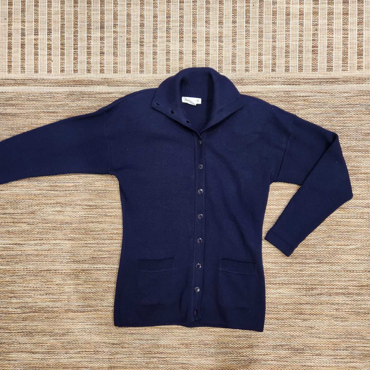 Classic Mock Neck Button Down Cardigan Sweater