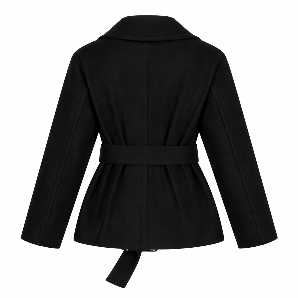 DKNY Wool Neoprene Lined Cropped Jacket Size S
