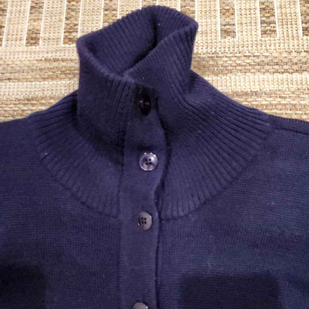 Classic Mock Neck Button Down Cardigan Sweater