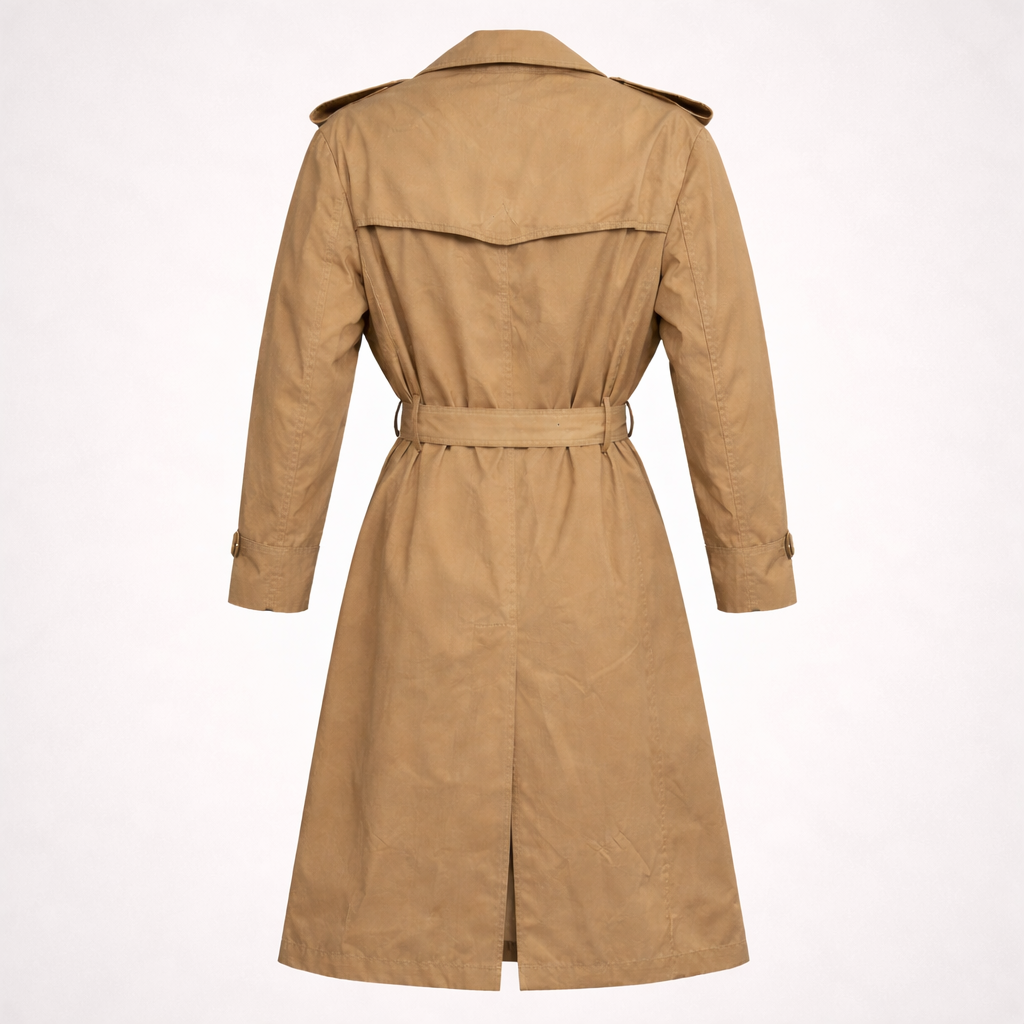 Vintage Trenchcoat Gender Neutral Tan Size L