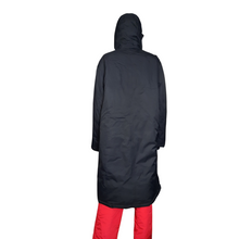 Load image into Gallery viewer, Men&#39;s, Black Aquacheck,  Lands End Down Coat Size L
