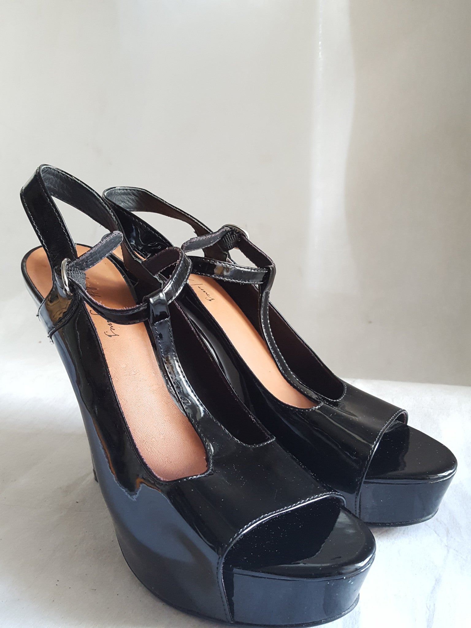 Elizabeth & James Patent Leather T-strap Heels size 9, Shoes, Elizabeth & James, [shop_name