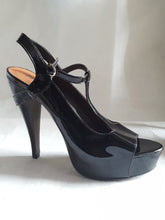 Load image into Gallery viewer, Elizabeth &amp; James Patent Leather T-strap Heels size 9, Shoes, Elizabeth &amp; James, [shop_name
