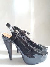 Load image into Gallery viewer, Elizabeth &amp; James Patent Leather T-strap Heels size 9, Shoes, Elizabeth &amp; James, [shop_name
