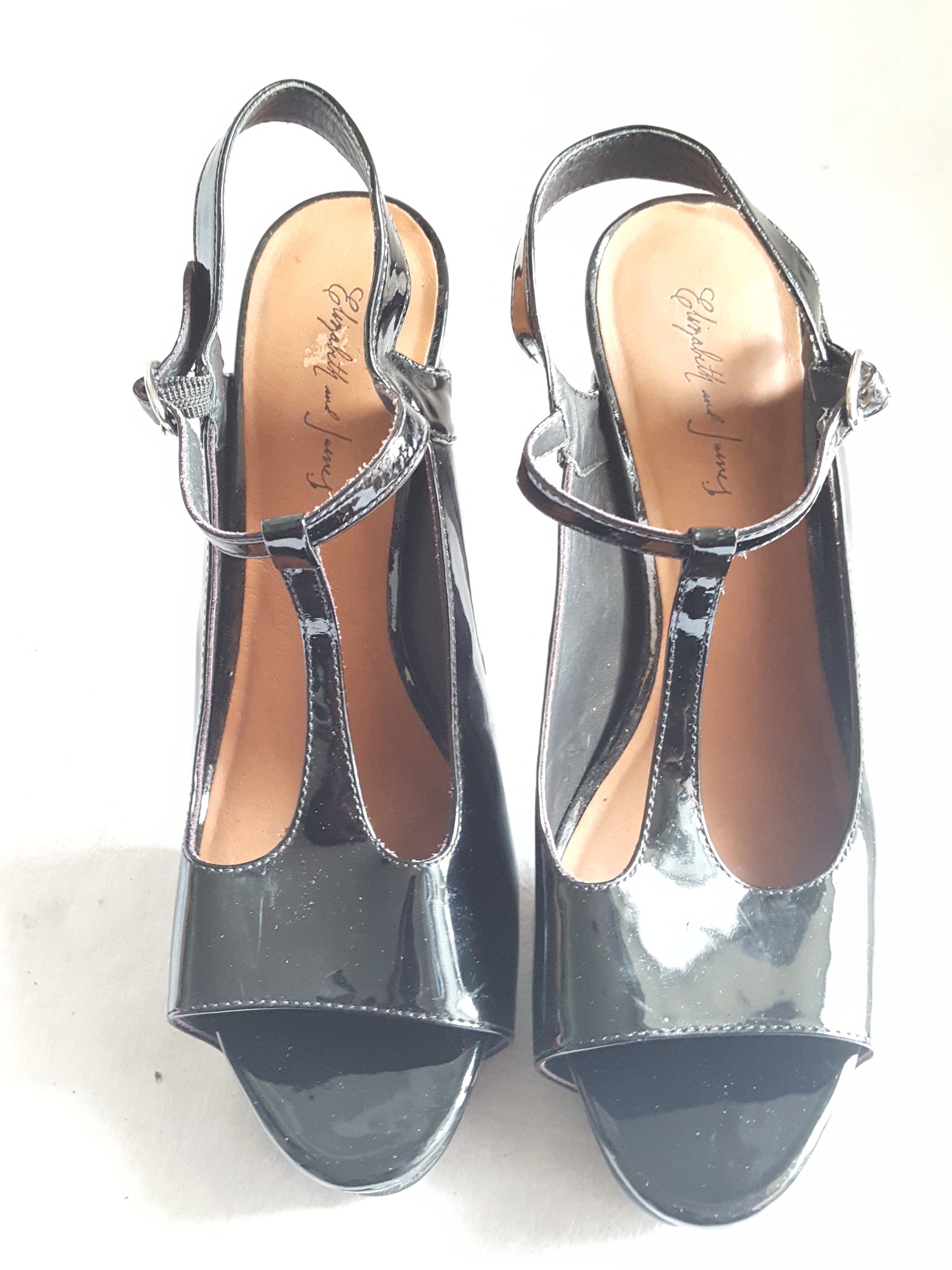 Elizabeth & James Patent Leather T-strap Heels size 9, Shoes, Elizabeth & James, [shop_name
