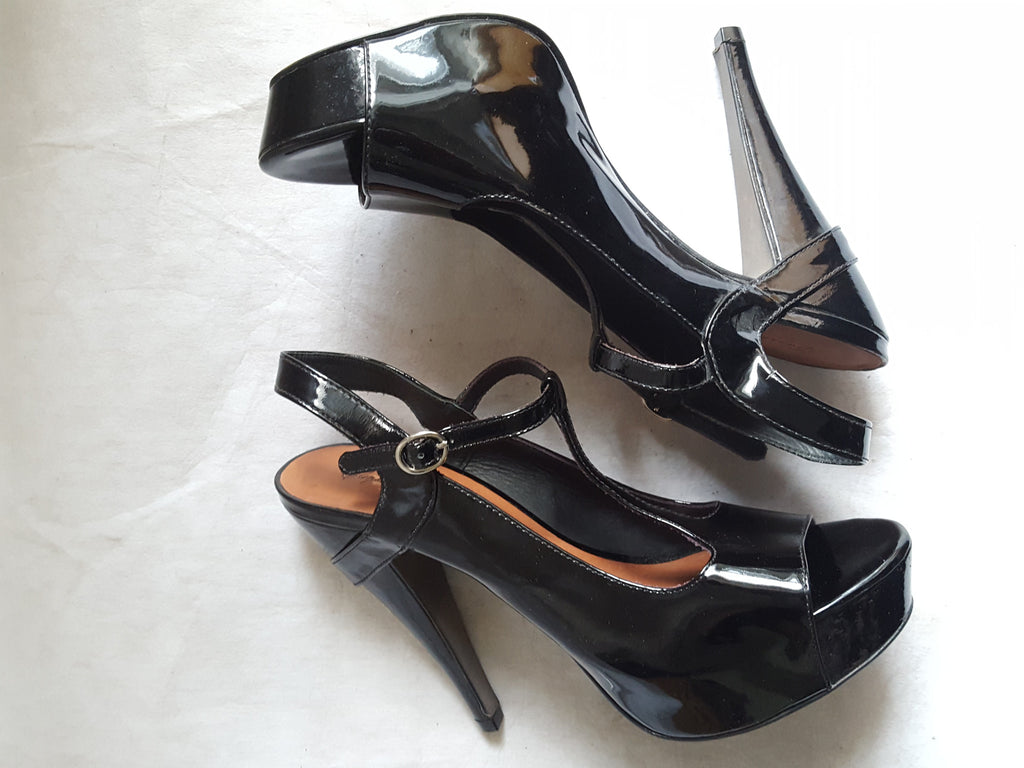 Elizabeth & James Patent Leather T-strap Heels size 9, Shoes, Elizabeth & James, [shop_name