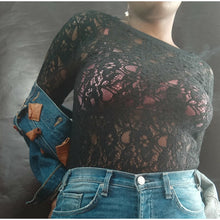 Load image into Gallery viewer, Generation Love Longsleeve Lace Top Sz.M, Tops, Generation Love, [shop_name
