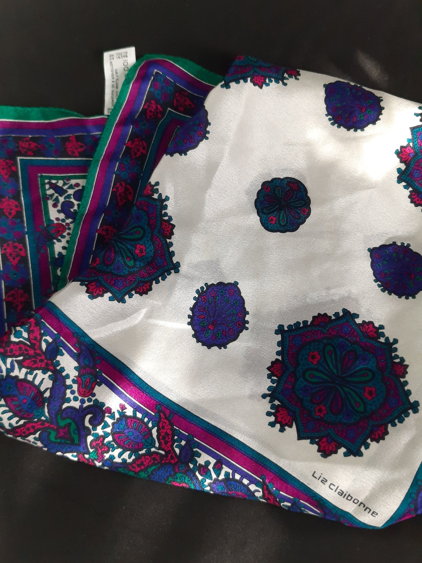 Vintage Liz Claiborne Silk Scarf