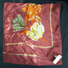 Load image into Gallery viewer, Vintage Sacha Blooming Flower Silk Scarf

