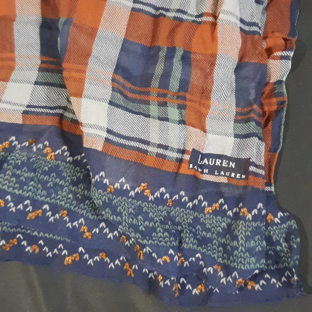 Lauren Ralph Lauren Slim Retangle Silk Scarf