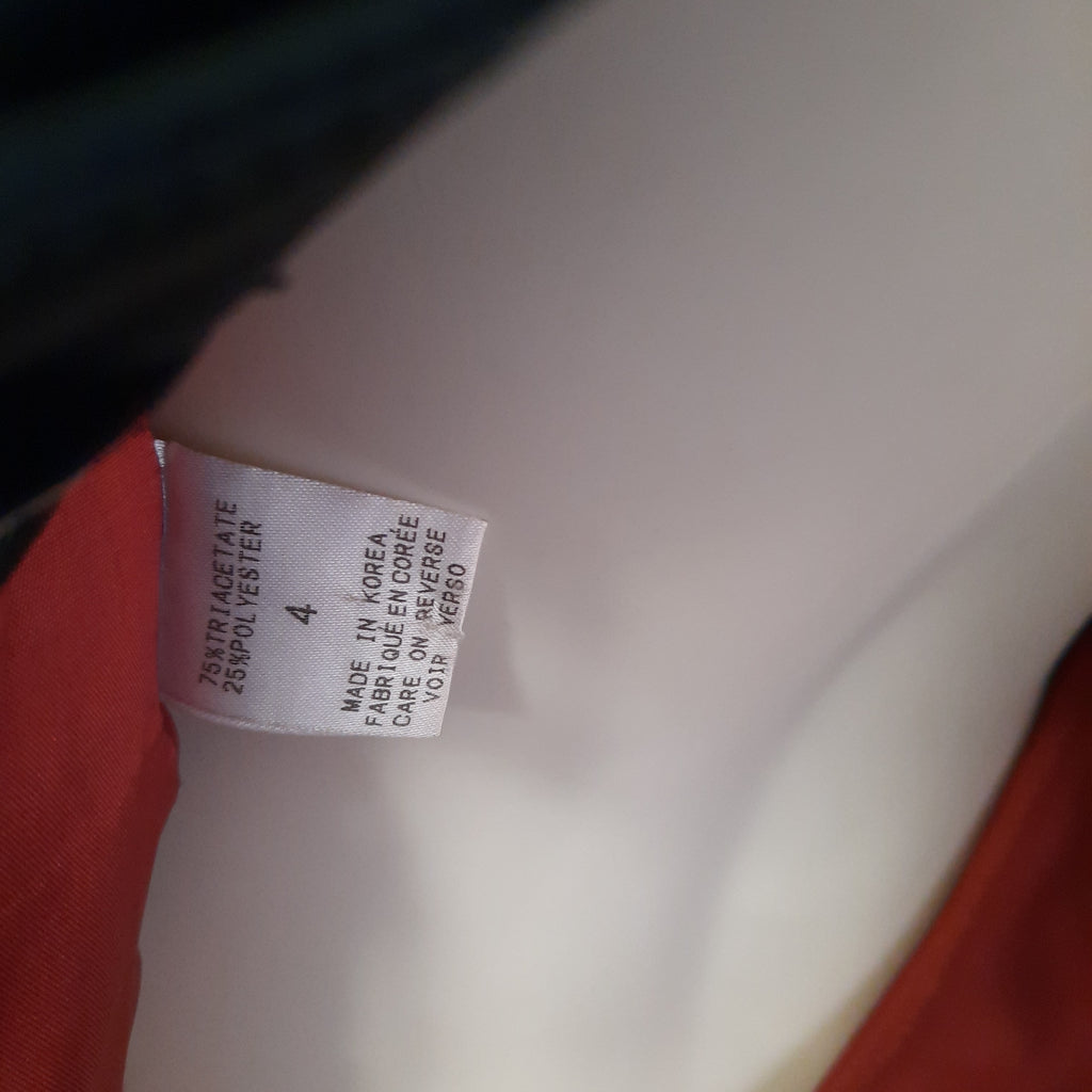 1990s Tahari Twist Back Halter Dress Size 4