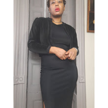 Load image into Gallery viewer, Reversible Metallic Knit Cardigan Size
