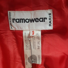 Load image into Gallery viewer, Vintage 1970s Ramowear Paris Red Wool Coat Size Large