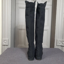 Load image into Gallery viewer, Stuart Weitzman 5050 Boots Black Nappa Size 6.5
