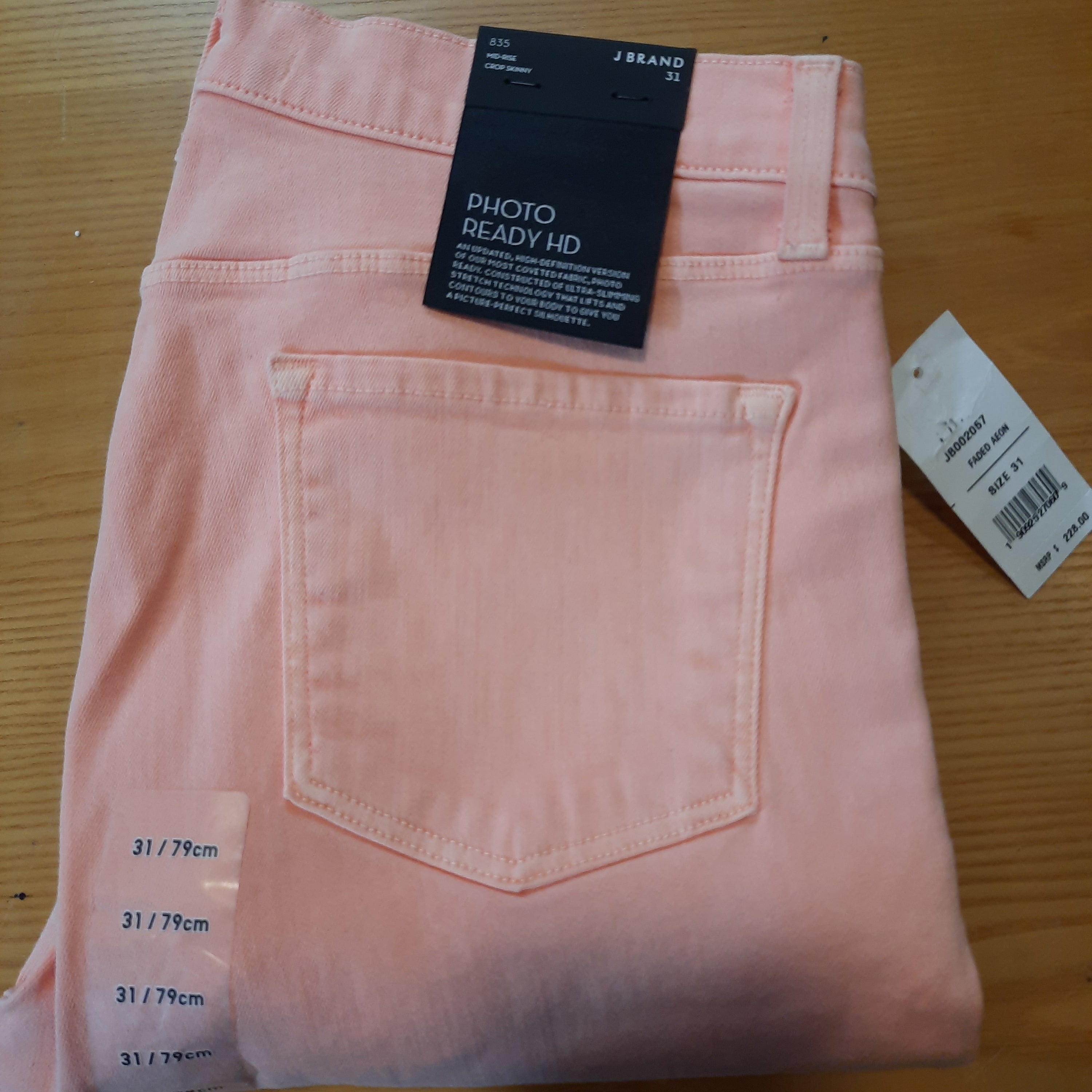 J Brand 835 Mid-Rise Crop Skinny Jeans Size 31