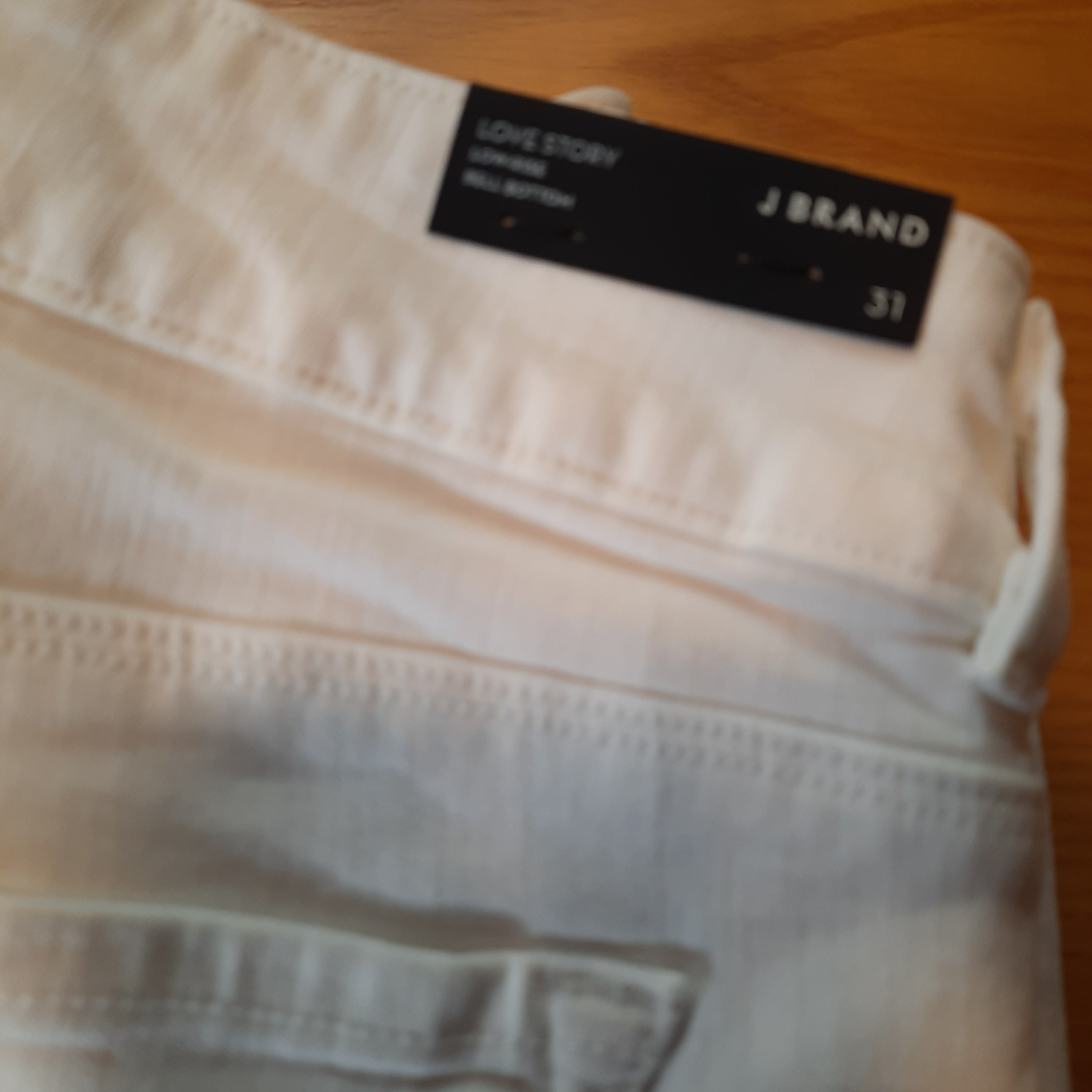 J Brand  White Love Story Bell Bottom Jeans Size 31