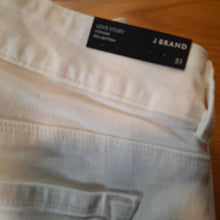 Load image into Gallery viewer, J Brand  White Love Story Bell Bottom Jeans Size 31