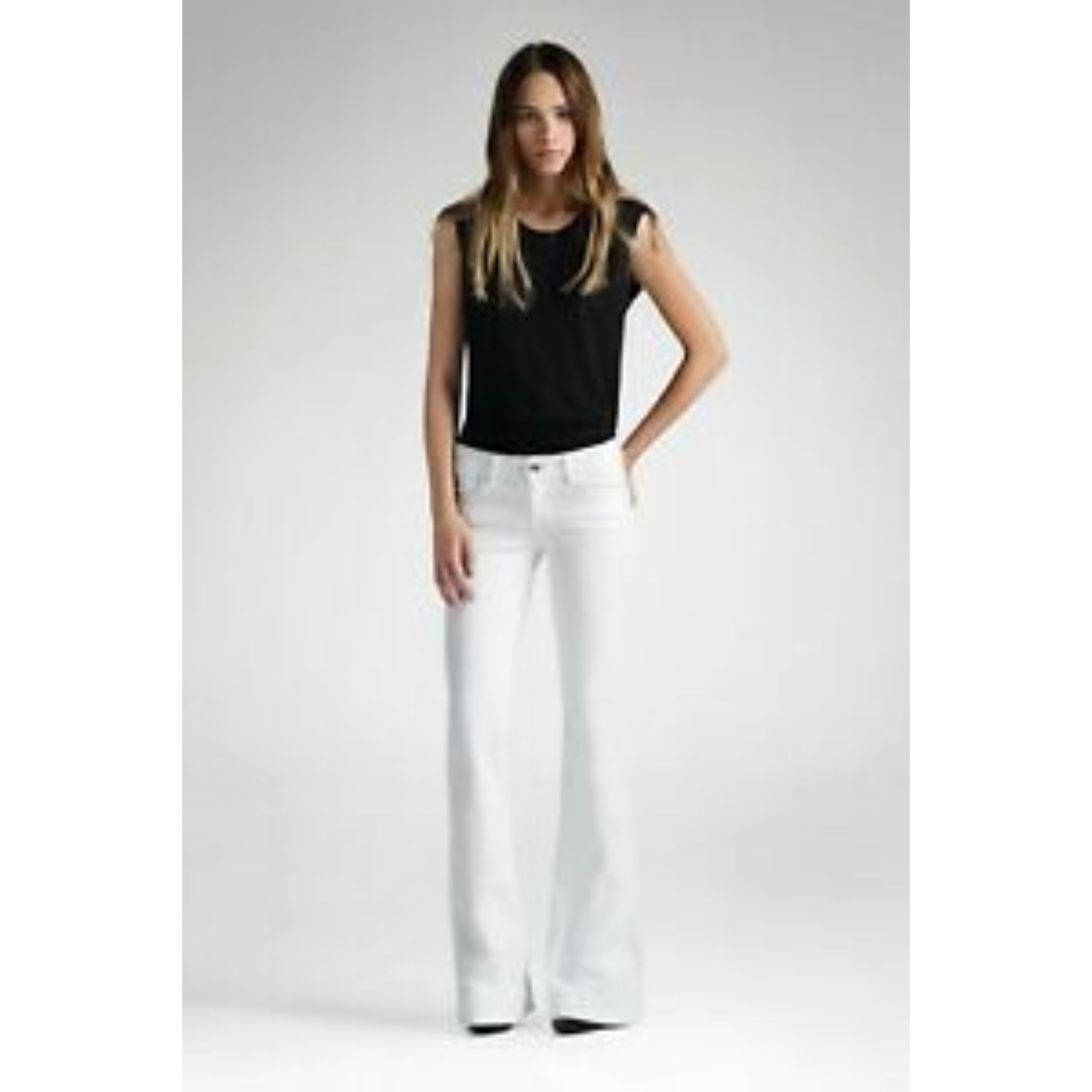 J Brand  White Love Story Bell Bottom Jeans Size 31