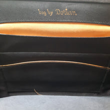 Load image into Gallery viewer, 1950s Vintage Black Satin Clutch | Bag by Dorian
