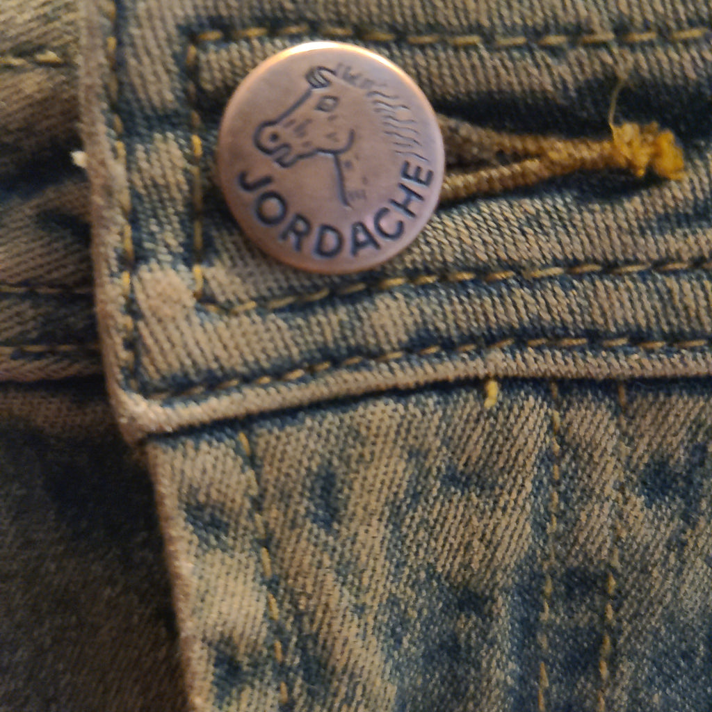 80s Vintage Denim Skirts Jordache Jeans Skirt, Fur Trimmed Size L