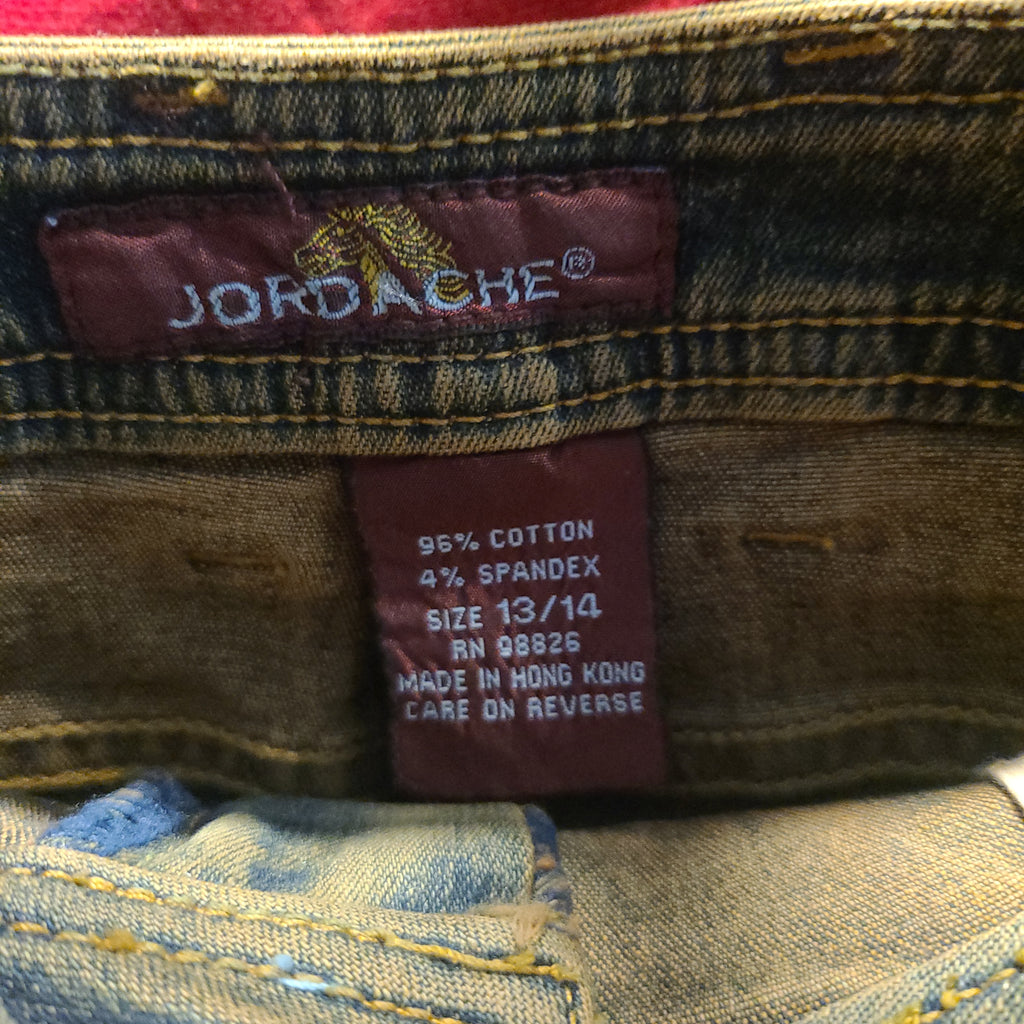 80s Vintage Denim Skirts Jordache Jeans Skirt, Fur Trimmed Size L