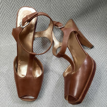 Load image into Gallery viewer, PRADA T- Strap Open Toe Sandal Size 40
