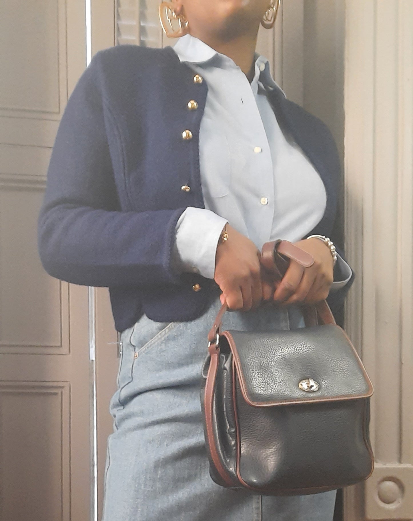 Perry Ellis America Leather Bag