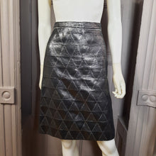 Load image into Gallery viewer, Versus Versace  Metallic Geometric Pencil Skirt Size 4