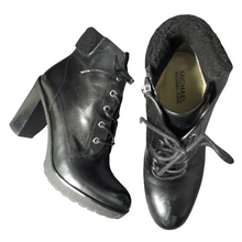 Load image into Gallery viewer, Micheal Kors - Moto Combat Boots - Black - Preowned -Lucille Golden Vintage
