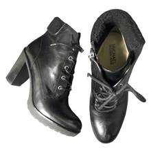 Load image into Gallery viewer, Micheal Kors - Moto Combat Boots - Black - Preowned -Lucille Golden Vintage