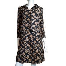 Load image into Gallery viewer, 1950s Floral Print Sheath Dress &amp; Jacket Size S
