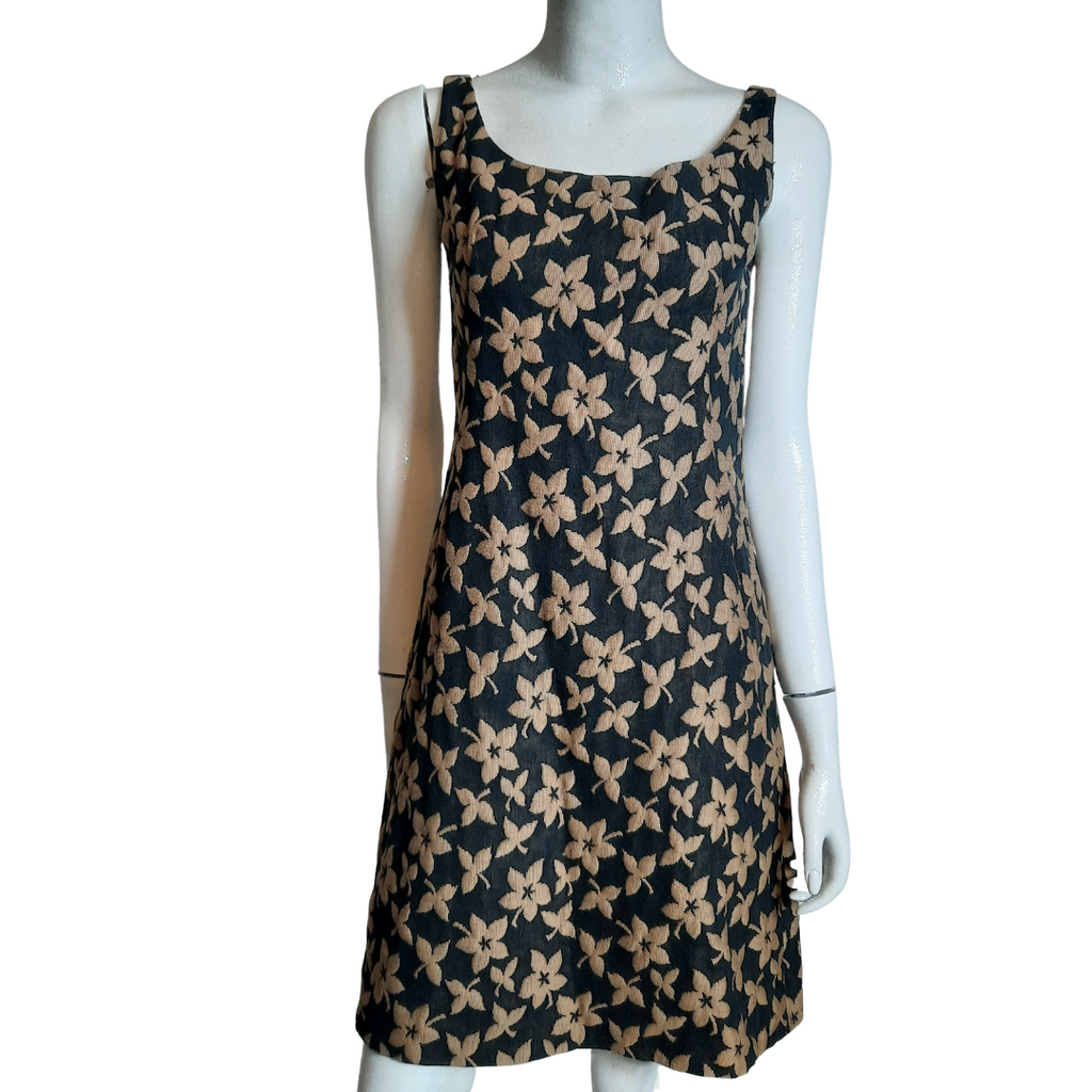 1950s Floral Print Sheath Dress & Jacket Size S
