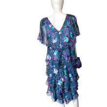 Load image into Gallery viewer, Ann Hobbs for Cattiva Saks Fifth Avenue Floral Print Vintage Slip Dress size 14
