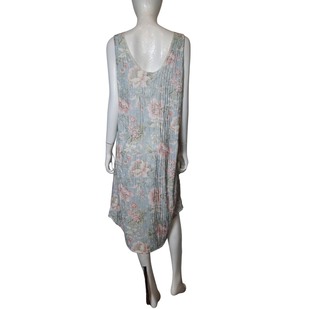 Vintage Floral Print Nightgown Dress  Size L