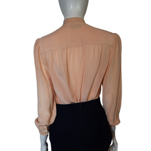 Load image into Gallery viewer, 1970s Evan Picone Petites Silk Blouse Size 12
