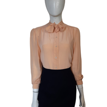 Load image into Gallery viewer, 1970s Evan Picone Petites Silk Blouse Size 12