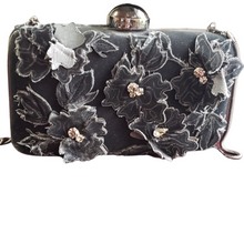 Load image into Gallery viewer, Alberta Feretti Limited Edition Box Velvet Florette Clutch