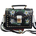 Embroidered Satchel