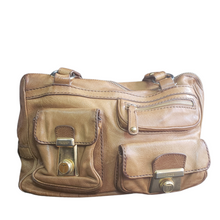 Load image into Gallery viewer, Tod&#39;s Camel Leather Took Tracolla Media Bag
