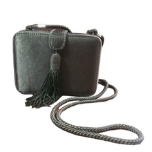 Load image into Gallery viewer, Jessica Mcclintock Black Square Mini Crossbody Evening Bag
